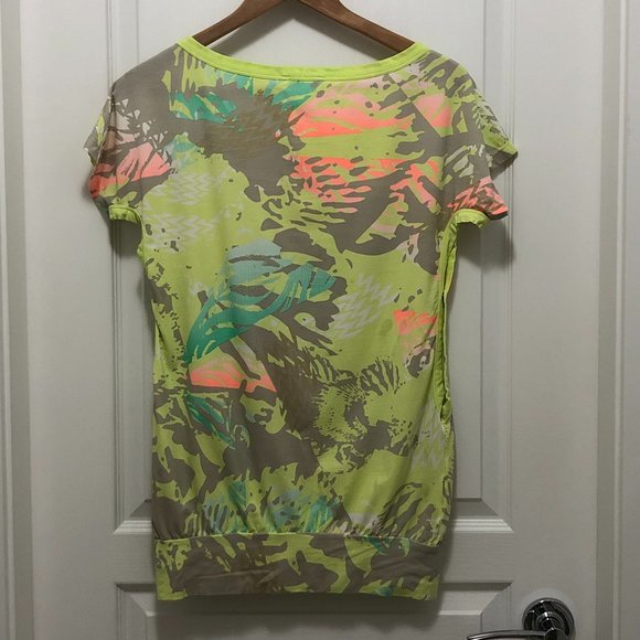 Diesel Round Neck Neon Top - XS - Picture 2 of 8